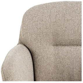 Бежов тапициран трапезен стол с подлакътници Dora – Actona