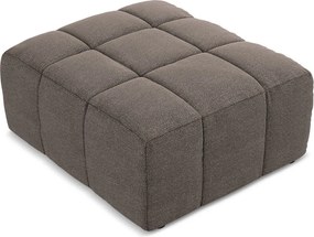 Кафява табуретка от прежда с примки от букле Aloha – Makamii