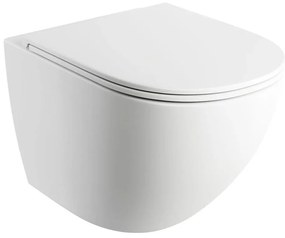 OMNIRES OTTAWAMWBM - Висяща тоалетна чиния с седалка SoftClose OTTAWA керамика/матова бяла