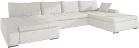 Ъглов диван Caro-бял