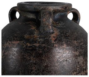 Тъмнокафява теракотна висока ваза (височина 60 cm) Artem – Ixia
