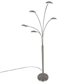 Подова лампа от стомана с LED с сензорен димер - Sixties Trento