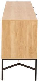 Скрин от дъбов декор в естествен цвят 180x70x40 cm Jaipur – Actona