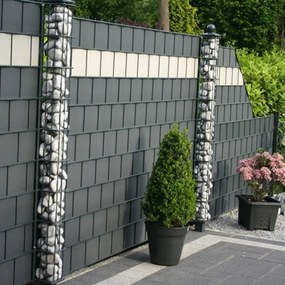 Екранираща лента за ограда с размери 19 cm x 35 m - GRAFIT 1бр.