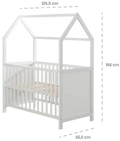 Бяло детско легло 60x120 cm - Roba