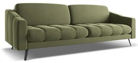 Зелен кадифен диван 238 cm Nalu – Makamii