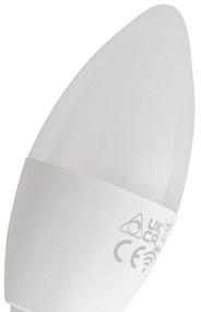 Комплект от 5 Smart E14 LED крушки C37 Opal RGBW 4.9W 470 lm 2700-6500K