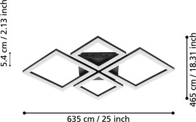 LED smart осветително тяло за таван 42 W PARANDAY-Z – EGLO