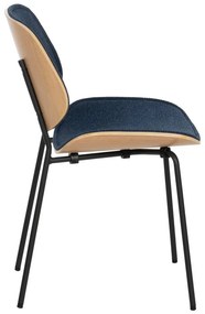 Тъмносини трапезни столове в комплект от 2 бр. Elio – Ixia