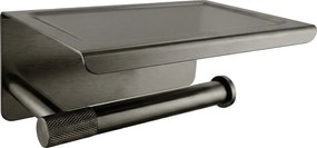 Държач за тоалетна хартия с етажерка 6613 Modern Titan