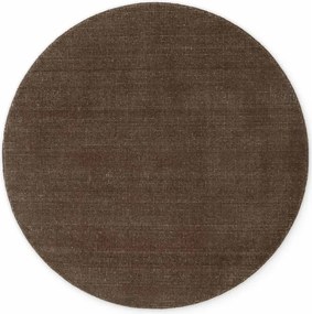 Кафяв ръчно изработен вълнен кръгъл килим ø 160 cm Greenwich – Ted Baker