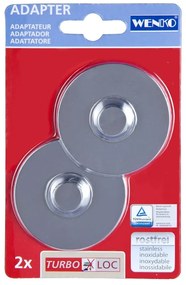 Комплект от 2 куки за стена Блестящ Turbo-Loc - Wenko