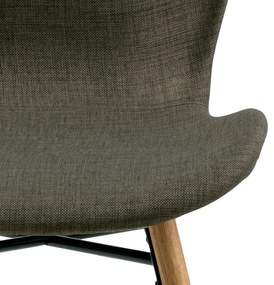 Комплект от 2 зелени трапезни стола в цвят каки Batilda - Actona