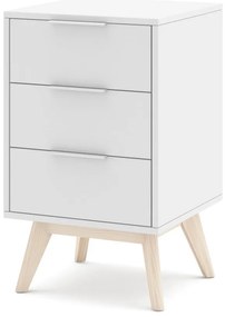 Бяло нощно шкафче Campus - Marckeric