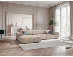 Бежов ъглов диван (ляв ъгъл) Chicago - Cosmopolitan Design