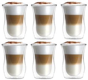 Стъклени чаши в комплект 6 бр. с двойни дъна 250 ml – Vialli Design