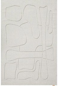 Светлосив вълнен килим 200x300 cm Morphic – Agnella