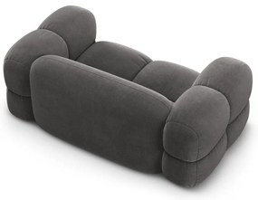 Сив кадифен диван 180 cm Loretto – Cosmopolitan Design