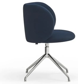 Тъмносин тапициран трапезен стол Mogi – Teulat