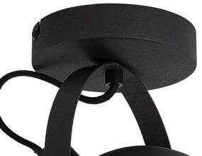 Индустриален плафон черен със злато 15 см регулируем - Magnax