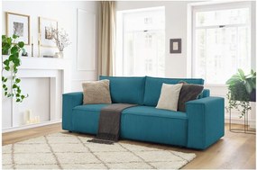 Тюркоаз сгъваем диван от рипсено кадифе 245 cm Nihad – Bobochic Paris