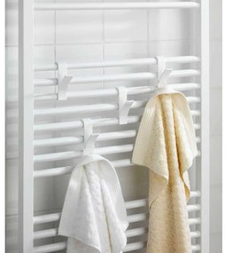 Комплект от 2 бели куки за кърпи - Wenko Radiator