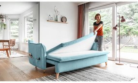 Светлосин разтегателен диван 225 cm Charming Charlie – Miuform