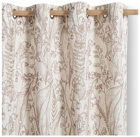 Бежово/светлокафяво перде 135x250 cm Selvetia – Restilo