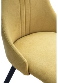 Жълти трапезни столове в комплект от 4 броя Mani - Marckeric