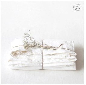 Бял ленен чаршаф 230x270 cm White – Linen Tales