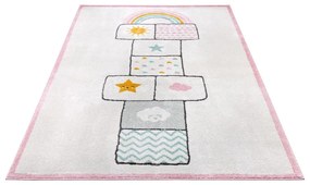 Розово-бял детски килим 160x235 cm Bouncy - Hanse Home