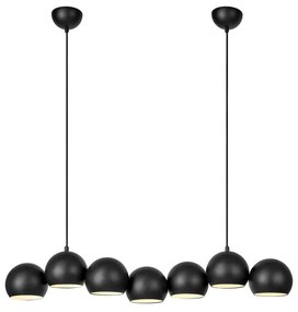 Черно висящо осветително тяло с метален абажур Cupolo – Markslöjd