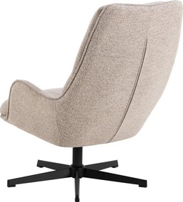 Бежово въртящо се кресло от букле Bosley – Actona