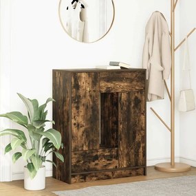 Sonata H Бюфет с чекмеджета и вратички, опушен дъб, 73x31x90 см