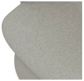 Светлосив тапициран трапезен стол Kalo – Makamii