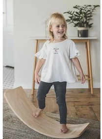 Балансираща дъска от масивен бор в естествен цвят 80x30x18 cm Montessori – Meowbaby