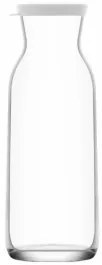 Стъклена гарафа с бял капак h25см 1,2л FON 886 - Lav