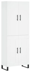 3195811 vidaXL Висок шкаф, бял, 69,5x34x180 см, инженерно дърво