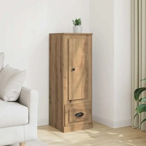 857146 vidaXL Висок шкаф, дъб артизан, 36x35,5x103,5 см, инженерно дърво