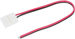 Гъвкав едностранен конектор за 2-пинови LED ленти 10 мм