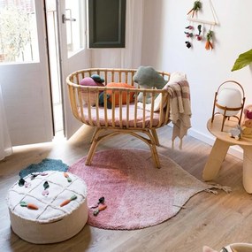 Кремав детски пуф Tic-Tac-Toe – Lorena Canals