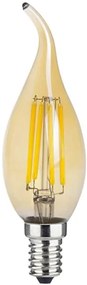 Лампа LED Filament E14 Retro 6W 4000K Dimmable  (10 τεμάχια)