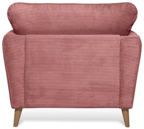 Розово кресло от рипсено кадифе Paris – Scandic
