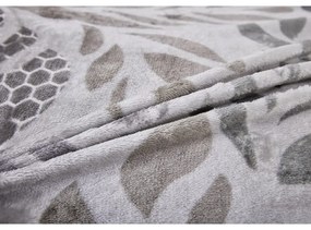 Сиво единично спално бельо от микроплюш 140x200 cm Judith – My House