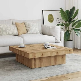 856555 vidaXL Кафе маса, дъб сонома, 90x90x28 см, инженерно дърво