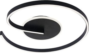 LED таванна лампа LORENZO LED/22W/230V Ø 50 см, черна