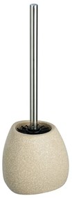 Бежова керамична четка за тоалетна Pion - Wenko