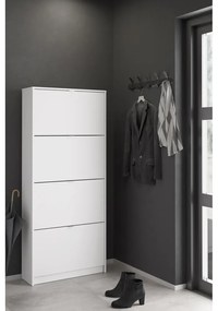 Бяла накланяща се стойка за обувки Shoes – Tvilum