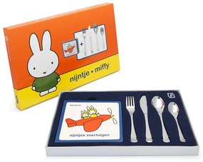 Детски прибори за хранене от неръждаема стомана в сребристо 4 бр Miffy – Zilverstad