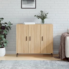 828127 vidaXL Сайдборд, дъб сонома, 90x34x80 см, инженерно дърво